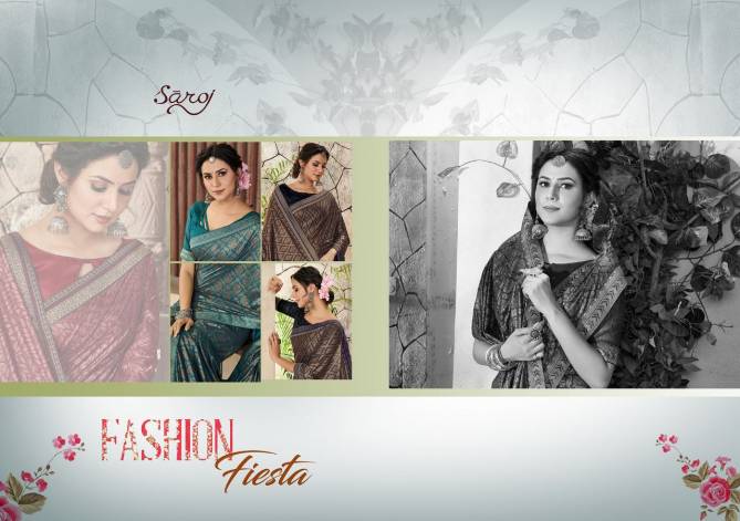 Saroj Shaista Latest Designer Fancy Festive Wear Lyrca Printed Saree Collection